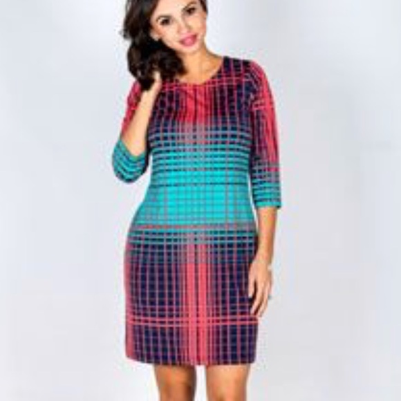 Boutique-Tracy Negoshian Julia dress pink stripes - Picture 4 of 6